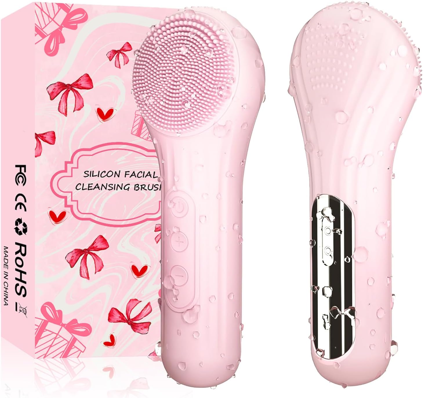 Silicone Face Scrubber Electric - 실리콘 페이스 스크러버, 남녀공용 방수 전동