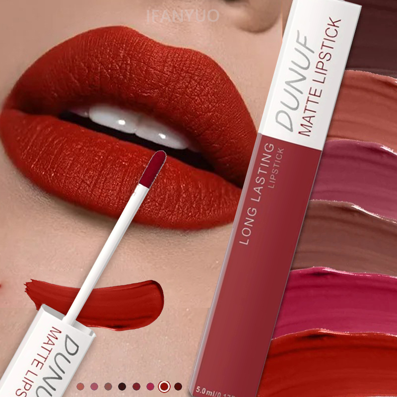 Matte Velvet Lip Tint Long Lasting - 매트 립스틱 컵에 묻지 않는 레드