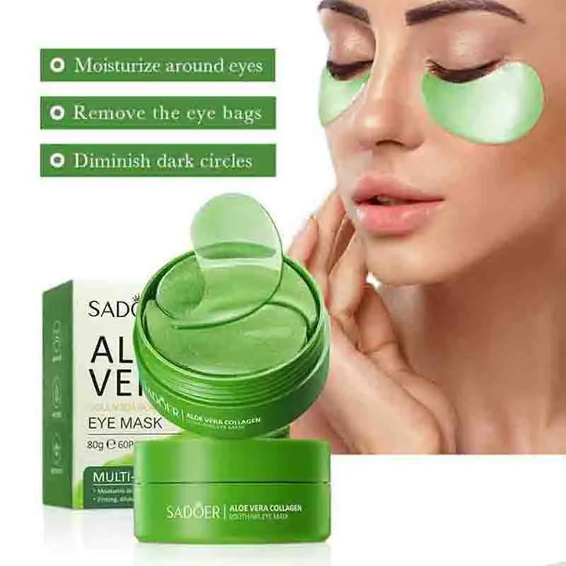 Collagen Under Eye Patches - 60pcs 알로에 베라 콜라겐 아이 마스크
