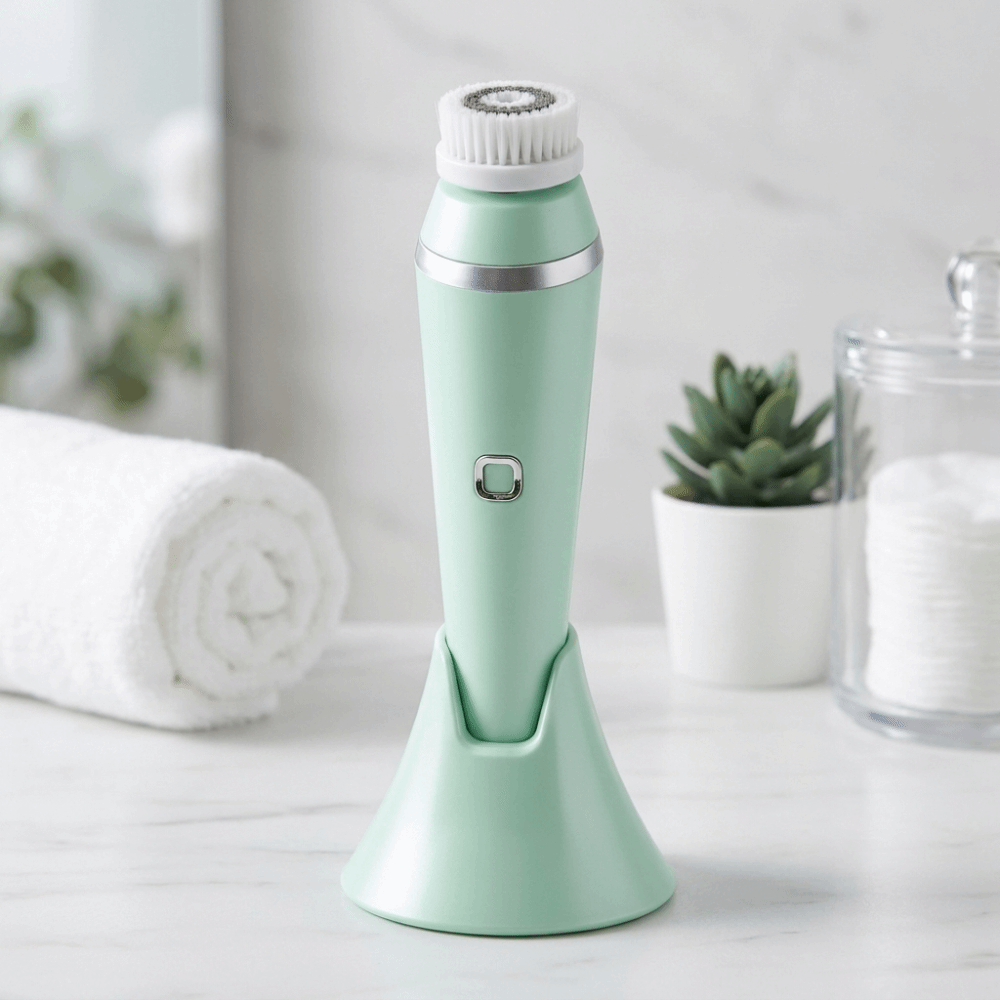 실리콘 전동 세안 브러쉬 USB 충전 초음파 페이셜 클 - Silicone Face Scrubber Electric 리뷰 및 가격