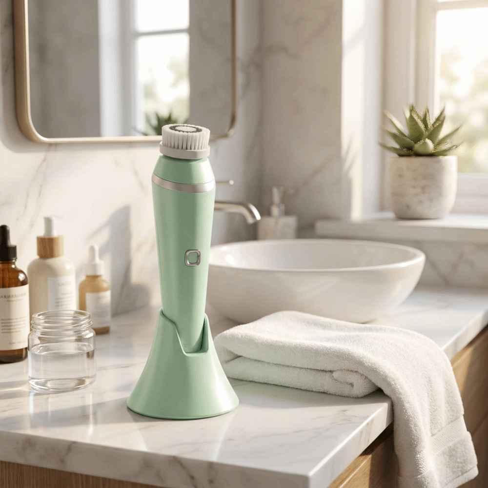 실리콘 전동 세안 브러쉬 USB 충전 초음파 페이셜 클 - Silicone Face Scrubber Electric 리뷰 및 가격