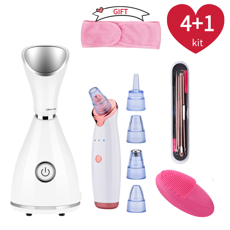 나노 이온 페이셜 기화기 핫 페이스 스티머 블랙 헤드  - Silicone Face Scrubber Electric 리뷰 및 가격