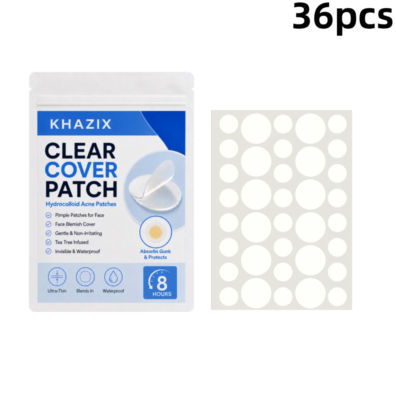 36개 투명 여드름 패치 하이드로콜로이드 여드름 스티커 - Hydrocolloid Pimple Patch 리뷰 및 가격
