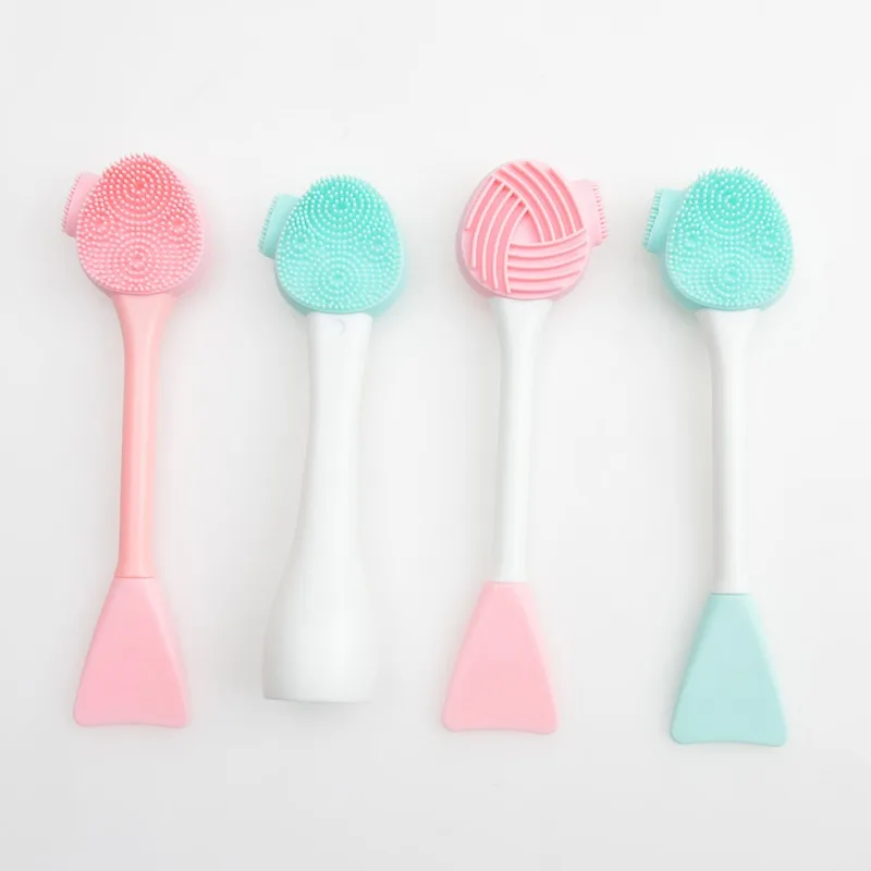 1PC 다목적 클렌징 브러쉬 페이셜 마스크 주걱 블랙  - Silicone Face Scrubber Electric 리뷰 및 가격