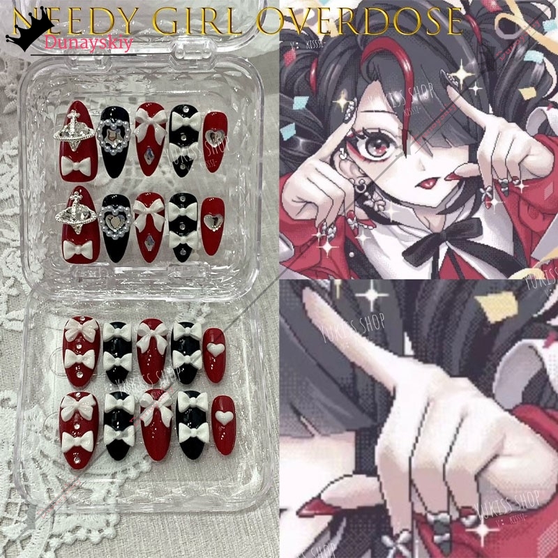 이누오*/니디 걸 오버도즈 지라이 케이 아메찬 Y2K  - Nail Art 리뷰 및 가격