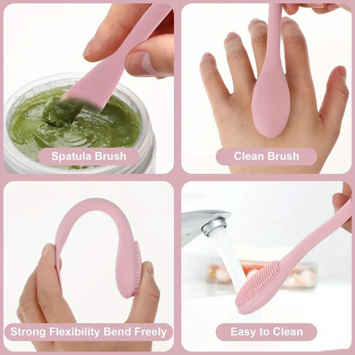 더블 헤드 페이셜 마스크 브러시 실리콘 애플리케이터 스 - Silicone Face Scrubber Electric 리뷰 및 가격