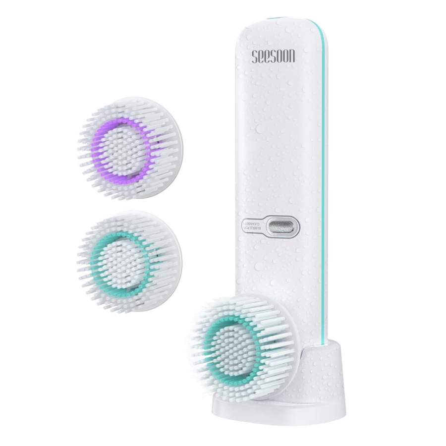 페이셜 클렌징 브러쉬, 충전식 IPX7 방수 자동 거품 - Silicone Face Scrubber Electric 리뷰 및 가격