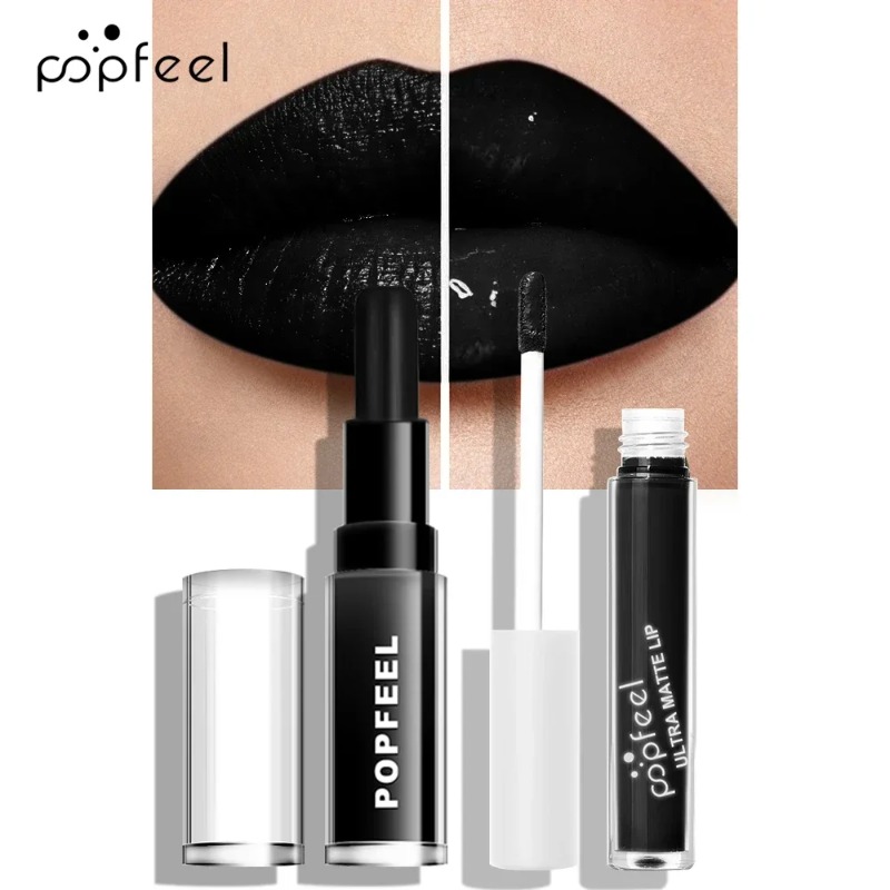 펑크 매트 블랙 리퀴드 립스틱 방수 오래 지속되는 파티 - Matte Velvet Lip Tint Long Lasting 리뷰 및 가격