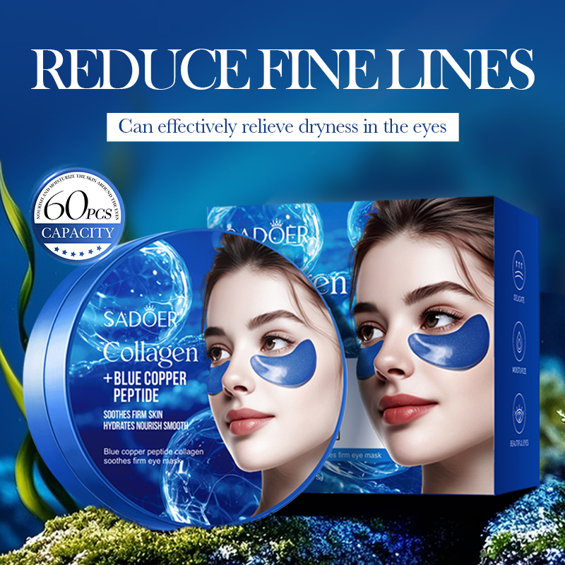 60pcs SADOER 카페인 크리스탈 콜라겐 아이 마 - Collagen Under Eye Patches 리뷰 및 가격