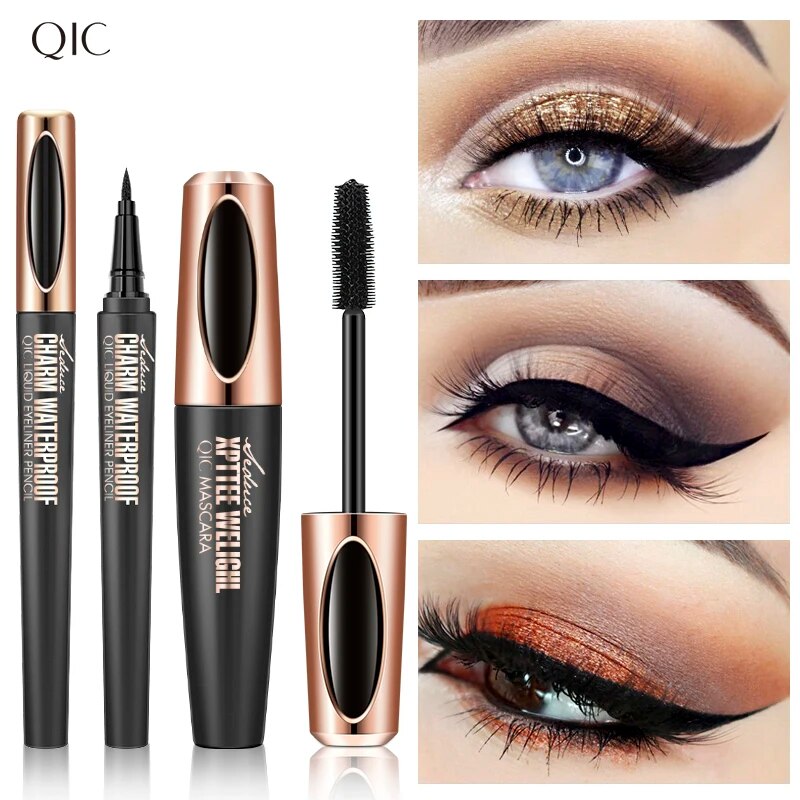 리퀴드 아이 라이너 펜슬 4D 방수 마스카라 세트 화장 - Waterproof Liquid Eyeliner Pen 리뷰 및 가격