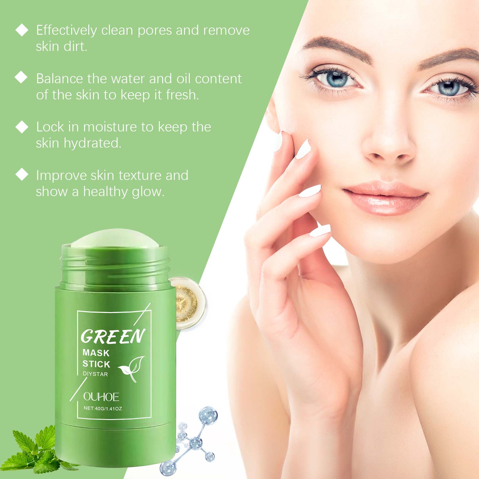 1~5개입 녹차 클레이 스틱 페이스 그린 마스크 스틱, - Green Tea Cleansing Clay Mask 리뷰 및 가격