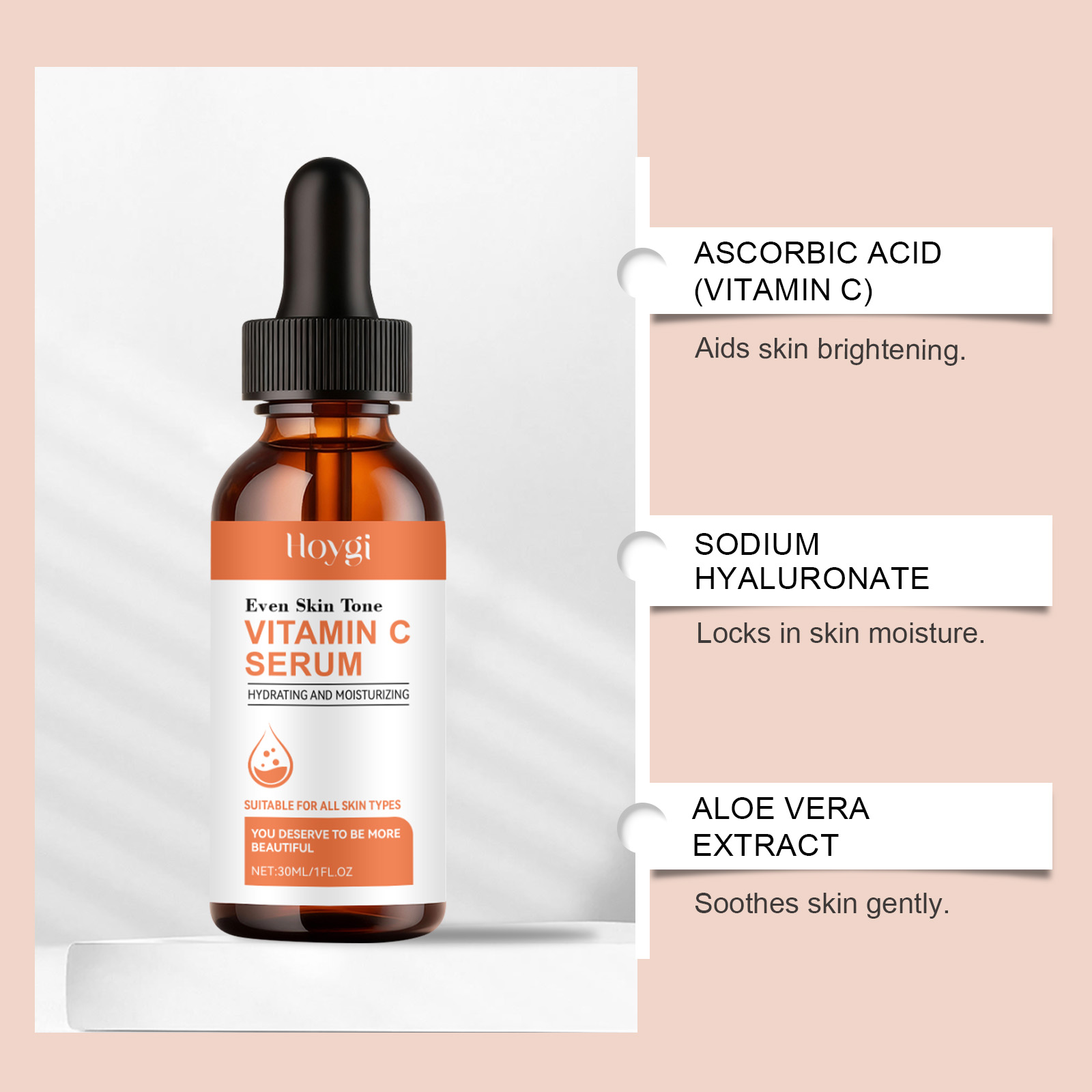 비타민 C 세럼 페이스용 히알루론산 브라이트닝 다크 스 - Hyaluronic Acid Facial Serum 리뷰 및 가격
