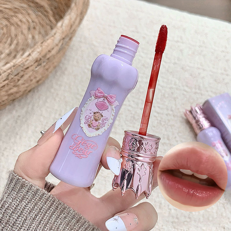 게게 베어 벨벳 매트 립 머드 립스틱 귀여운 메이크업  - Matte Velvet Lip Tint Long Lasting 리뷰 및 가격